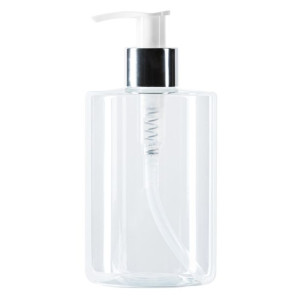 Dozownik dyspenser z pompką do mydła żelu transparentny 300ml
