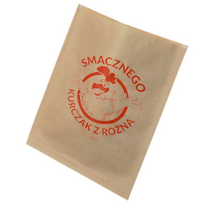 Torebki na kurczaka z rożna powlekane foliowane EKO 30x35cm - 100szt