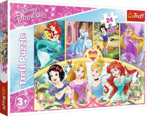 Trefl MAXI Puzzle 24el. /  Magia wspomnień (Księżniczki)