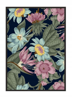 OBRAZ PLAKAT W RAMIE 53x73 cm Kwiaty P1605