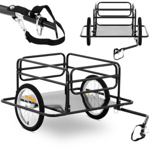 Przyczepa rowerowa wózek transportowy składany do 50 kg