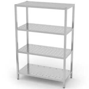 Regał magazynowy spawany 4 półki perforowane 100x50x180 cm - Hendi 815120