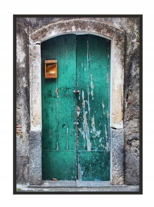 OBRAZ PLAKAT W RAMIE 33x43 cm Drzwi P1559