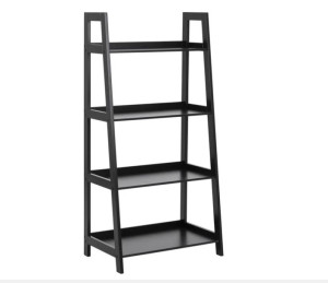 ACTONA regał WALLY 63x130 czarny-drewniany