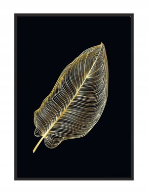 Obraz Plakat W Ramie 53x73 Cm Liść P1529