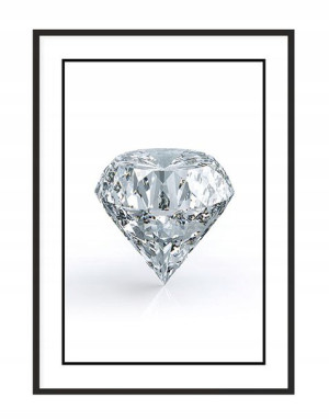 OBRAZ PLAKAT W RAMIE 33x43 cm Diament P1509