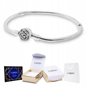 BRANSOLETKA srebrna modułowa charms zawieszka 16cm