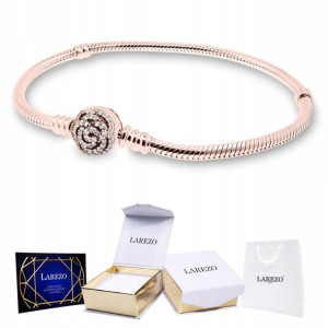BRANSOLETKA złota modułowa charms zawieszka 16 cm