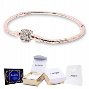 BRANSOLETKA złota modułowa charms zawieszka 22cm