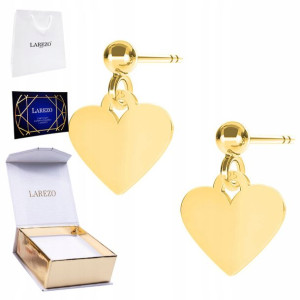 Kolczyki złote Mini Serce Heart 925