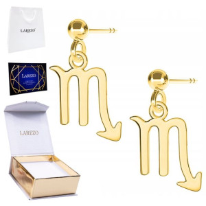 Kolczyki złote Znak zodiaku Skorpion 925