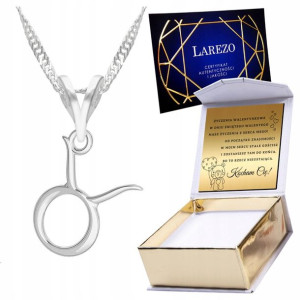 Naszyjnik srebrny + GRAWER 925 Znak Zodiaku Byk