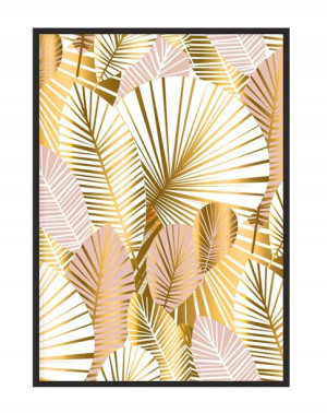 OBRAZ PLAKAT W RAMIE 33x43 cm Kwiaty P1107