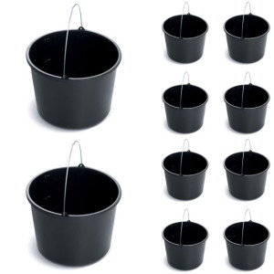 10x Wiadro budowlane 5l Gospodarcze plastikowe