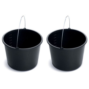 2x Wiadro budowlane 20l Gospodarcze plastikowe