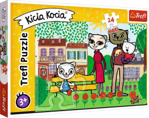 Trefl MAXI Puzzle 24el. /  Zabawy Kici Koci