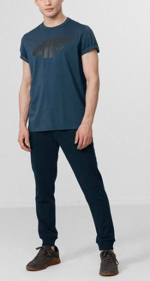 T-shirt 4F Koszulka męska H4Z22 TSM353 denim