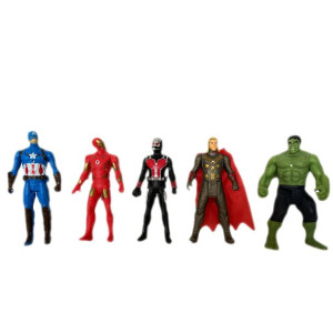 AVENGERS Duży Zestaw Figurek 5szt + akcesoria