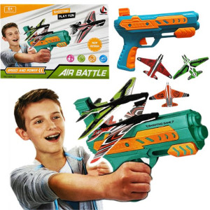 Pistolet Wyrzutnia + 3 Samoloty
