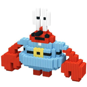 MAGIC BLOCK SPONGE BOB Klocki magiczne figurka Pan Krab