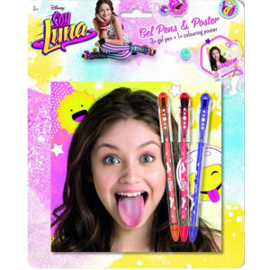 Soy Luna Zestaw 3 żelowe długopisy + Plakat