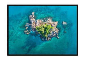 OBRAZ PLAKAT W RAMIE 53x73 cm Wyspa P957