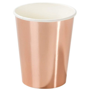 Kubeczki Jednorazowe Papierowe Rose Gold 6szt.