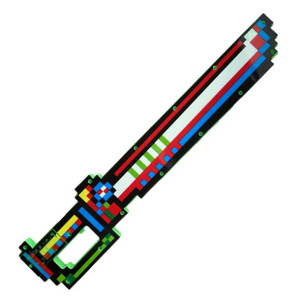 MINECRAFT Duża Szabla Światło Dźwięk PIXEL