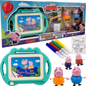 Zestaw do malowania znikopis i figurki Świnka Peppa