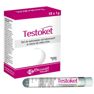 Testoket  Test Do Wykrywania Ciał Ketonowych W Moczu Lub Mleku Krów 1 g
