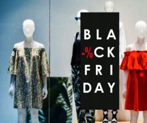 Naklejka BLACK FRIDAY -% na witrynę 95x40cm BF007