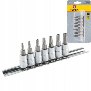 Końcówki Torx Na Nasadce 35 Mm 7 Szt. Topex 39d378