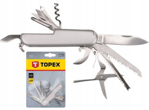 Scyzoryk 11 Funkcji, Stal Nierdzewna 98z116 Topex