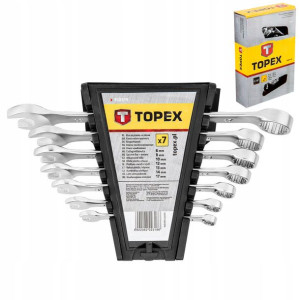 Klucze Płasko-oczkowe 6-17 Mm 7 Szt. Topex 35d379