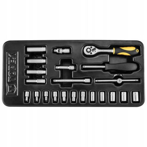 Klucze Nasadowe 1/4" Zestaw 21 Szt. Topex 79r