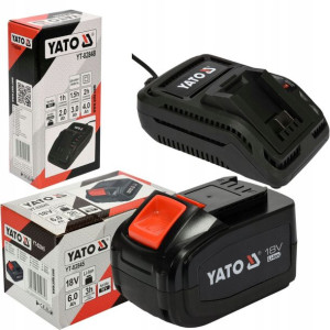Yato Akumulator Bateria Li-ion 6ah 18v + Ładowarka