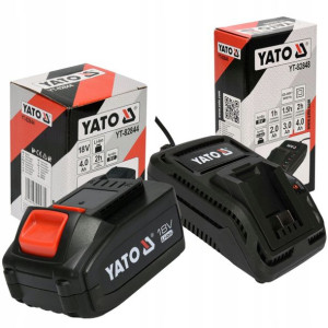 Yato Akumulator Bateria Li-ion 4ah 18v + Ładowarka