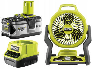 Ryobi Wentylator Wiatrak Akumulatorowy Rf18 +4ah