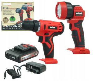 Wiertarko Wkrętarka + Latarka 18v Li-lon Nutool