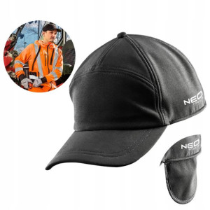 Czapka Z Daszkiem Neo Tools Robocza 81-620 Czarna