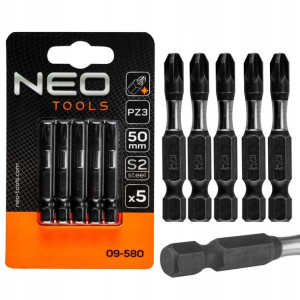 Bity Udarowe S2, 50 Mm Pz3 5 Szt Neo Tools 09-580