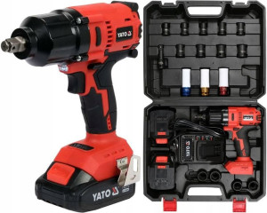 Yato Klucz Udarowy Bezszczot. 18v 1/2 700nm 2x3ah