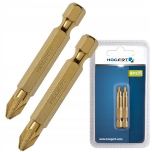 Hogert Końcówki Wkrętakowe 2szt Pz2 50mm Ht1s395