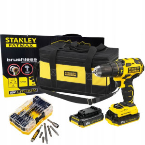 Stanley Wkrętarka Udar 18v 2x2ah +40 Bitów Bezszcz
