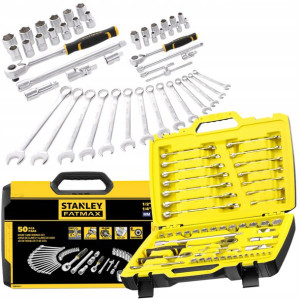 Stanley Zestaw Kluczy Nasadowych 1/4'' 1/2'' 50el