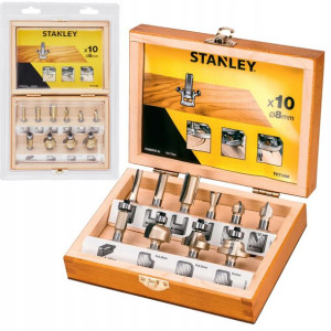 Stanley Sta80020 Zestaw Frezów Do Drewna Skrzynka