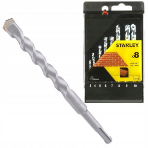 Stanley Zestaw Wierteł Do Betonu Walcowe 8x 3-10mm