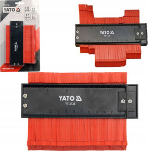 Wzornik Kształtów Profili Glazurniczy 125mm Yato
