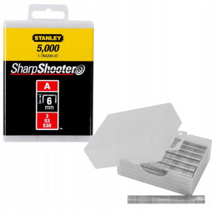 Zszywki Stalowe Zszywka Typ A 6mm 5000szt Stanley