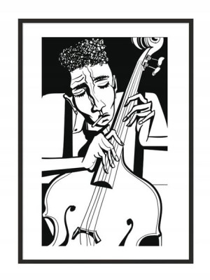 Obraz Plakat W Ramie 53x73 Cm Jazz P815